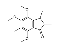 cis- and trans-4,5,7-trimethoxy-2,3,6-trimethylindan-1-one结构式