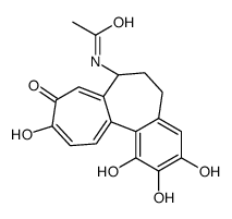 Acetamide, N-(5,6,7,9-tetrahydro-1,2,3,10-tetrahydroxy-9-oxobenzo[a]heptalen-7-yl)-, (S)- Structure