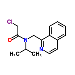 2-Chloro-N-isopropyl-N-(1-isoquinolinylmethyl)acetamide结构式