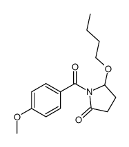 5-butoxy-1-(4-methoxybenzoyl)pyrrolidin-2-one结构式
