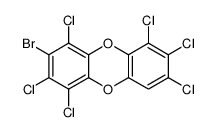 3-bromo-1,2,4,6,7,8-hexachlorodibenzo-p-dioxin结构式