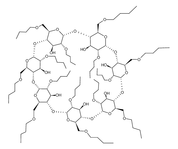 HEPTAKIS(2,6-DI-O-''BUTYL)-BETA-CYCLODEXTRIN****结构式