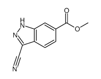 methyl 3-cyano-1H-indazole-6-carboxylate Structure