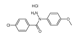 N1-(4-Chlorbenzoyl)-N1-(4-methoxyphenyl)hydrazin-hydrochlorid结构式