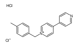 1-[(4-methylphenyl)methyl]-4-pyridin-1-ium-4-ylpyridin-1-ium,dichloride Structure