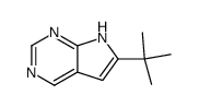2-t-Butyl<1H>pyrrolo<2,3-d>pyrimidine Structure