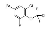 5-bromo-1-chloro-2-[chloro(difluoro)methoxy]-3-fluorobenzene结构式