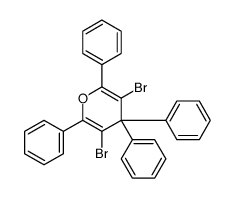 3,5-dibromo-2,4,4,6-tetraphenylpyran Structure
