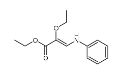 ethyl 2-ethoxy-3-(phenylamino)acrylate结构式
