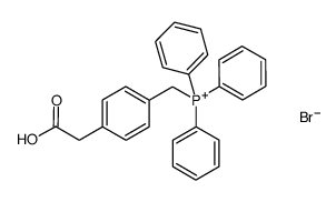 [4-(carboxymethyl)benzyl](triphenyl) phosphonium bromide结构式