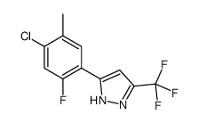 3-(4-chloro-2-fluoro-5-methylphenyl)-5-(trifluoromethyl)-1H-pyrazole Structure