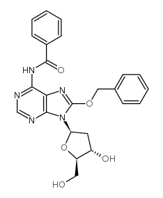 n6-benzoyl-8-benzyloxy-2'-deoxyadenosine structure