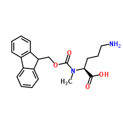 N2-[(9H-Fluoren-9-ylmethoxy)carbonyl]-N2-methyl-L-ornithine结构式