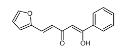 5-(furan-2-yl)-1-hydroxy-1-phenylpenta-1,4-dien-3-one结构式