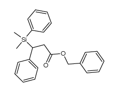 benzyl (3RS)-3-dimethyl(phenyl)silyl-3-phenylpropanoate结构式