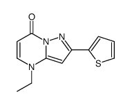 5-ethyl-8-thiophen-2-yl-1,5,9-triazabicyclo[4.3.0]nona-3,6,8-trien-2-o ne结构式