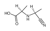 Alanine, N-(1-cyanoethyl)- (9CI)结构式