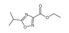 5-异丙基-[1,2,4]恶二唑-3-甲酸乙酯结构式