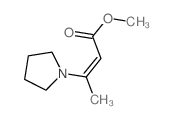 2-Butenoic acid,3-(1-pyrrolidinyl)-, methyl ester结构式