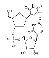 arabino-uridylyl-(5'->3')-thymidine Structure