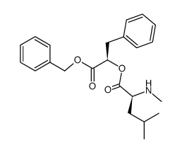 benzyl N-methyl-L-leucyl-3-phenyl-D-lactate结构式