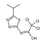 2,2,2-trichloro-N-(5-propan-2-yl-1,3,4-thiadiazol-2-yl)acetamide Structure