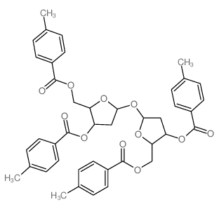 [3-(4-methylbenzoyl)oxy-5-[4-(4-methylbenzoyl)oxy-5-[(4-methylbenzoyl)oxymethyl]oxolan-2-yl]oxy-oxolan-2-yl]methyl 4-methylbenzoate Structure