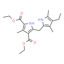 5-[(4-Ethyl-3,5-dimethyl-1H-pyrrol-2-yl)methyl]-3-methyl-1H-pyrrole-2,4-dicarboxylic acid diethyl ester picture