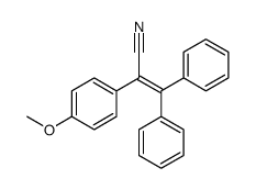 2-(p-Methoxyphenyl)-3,3-diphenylacrylonitrile结构式