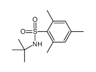 N-tert-butyl-2,4,6-trimethylbenzenesulfonamide结构式