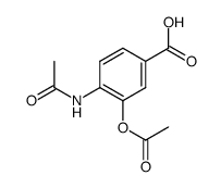 3-Acetoxy-4-(acetylamino)benzoic acid结构式