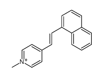 1-methyl-4-(2-naphthalen-1-ylethenyl)pyridin-1-ium结构式