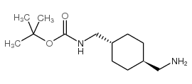 trans-4-(boc-aminomethyl)-cyclohexanemethanamine Structure