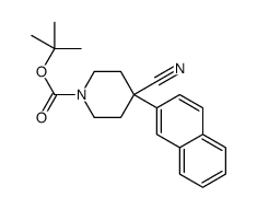 1-BOC-4-CYANO-4-(2-NAPHTHALENYL)-PIPERIDINE结构式