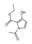 ethyl 1-acetyl-3-hydroxypyrrole-2-carboxylate Structure
