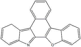 14H-苯并[c]苯并呋喃并[2,3-a]咔唑结构式