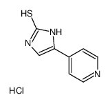 4-Pyridin-4-yl-1,3-dihydro-imidazole-2-thione hydrochloride结构式