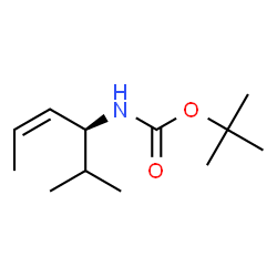 Carbamic acid, [1-(1-methylethyl)-2-butenyl]-, 1,1-dimethylethyl ester, (S)- Structure