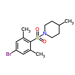 1-[(4-Bromo-2,6-dimethylphenyl)sulfonyl]-4-methylpiperidine Structure