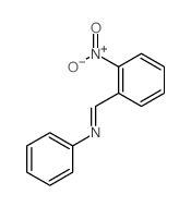 Benzenamine,N-[(2-nitrophenyl)methylene]- Structure
