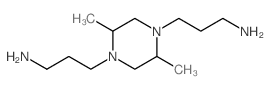 1,4-Piperazinedipropanamine,2,5-dimethyl- Structure