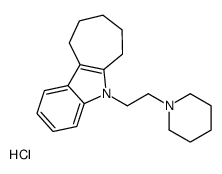 5-(2-piperidin-1-ium-1-ylethyl)-7,8,9,10-tetrahydro-6H-cyclohepta[b]indole,chloride结构式