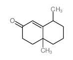 2(3H)-Naphthalenone, 4,4a,5,6,7,8-hexahydro-4a,8-dimethyl-, (4aR,8R)-rel-结构式