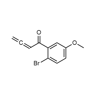 1-(2-溴-5-甲氧基苯基)-2,3-丁二烯-1-酮结构式