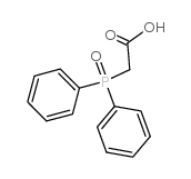 Acetic acid,2-(diphenylphosphinyl)- structure