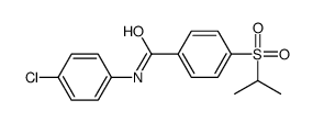 N-(4-chlorophenyl)-4-propan-2-ylsulfonylbenzamide Structure