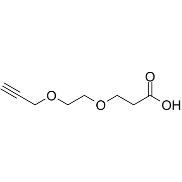 Propargyl-PEG2-acid Structure