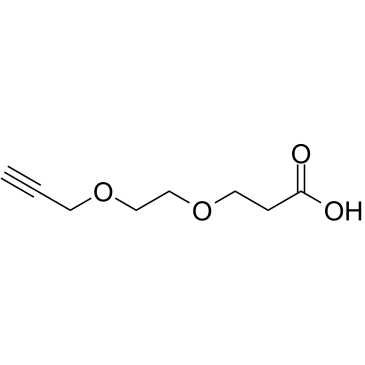 Propargyl-PEG2-acid结构式