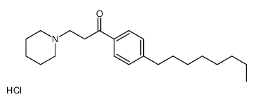 1-(4-octylphenyl)-3-piperidin-1-ylpropan-1-one,hydrochloride结构式