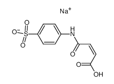 Sodium; 4-((Z)-3-carboxy-acryloylamino)-benzenesulfonate Structure